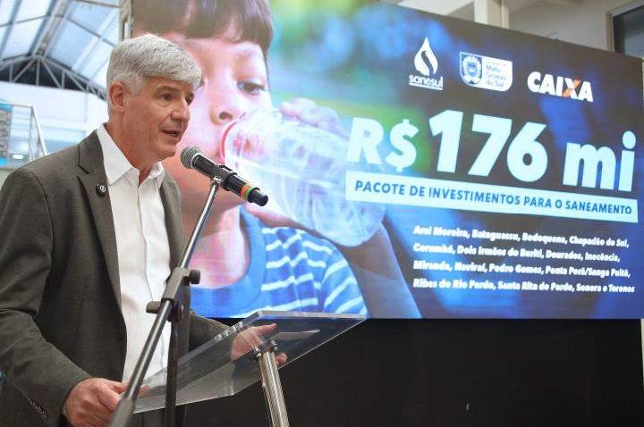 Governo de MS anuncia R$ 176 milhões para ampliar e modernizar abastecimento de água em 16 cidades