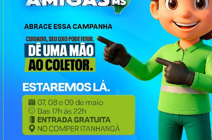Solurb leva orientação sobre descarte seguro de resíduos  ao evento Nações Amigas de MS