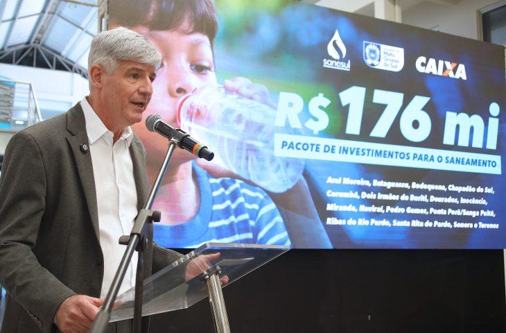 Governo de MS anuncia R$ 176 milhões para ampliar e modernizar abastecimento de água em 16 cidades