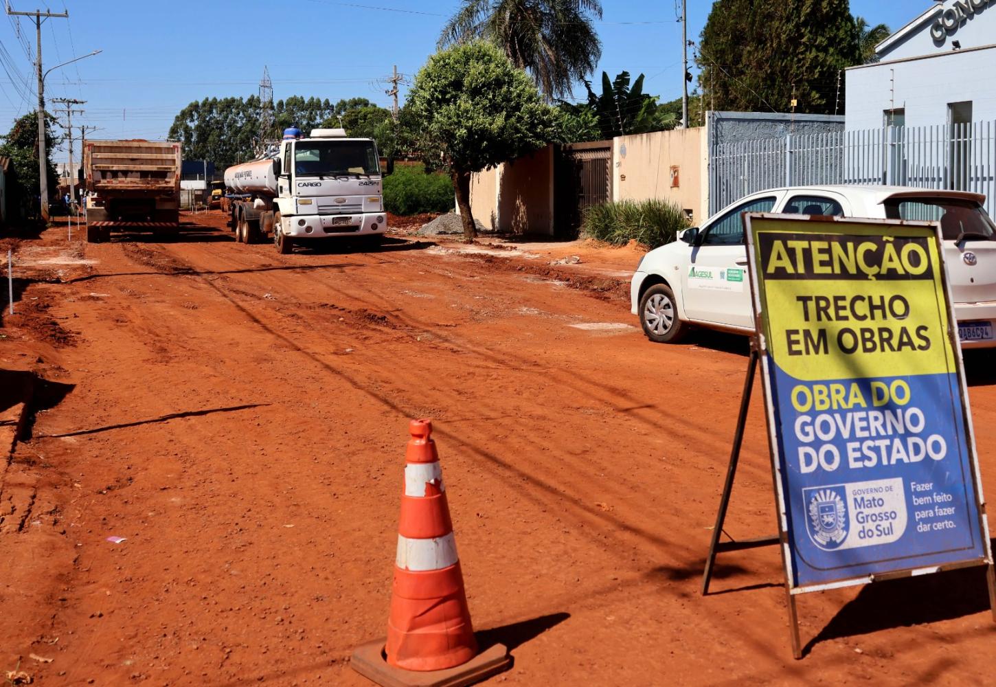 Governo de MS inicia obras de pavimentação no Jardim Itamaracá