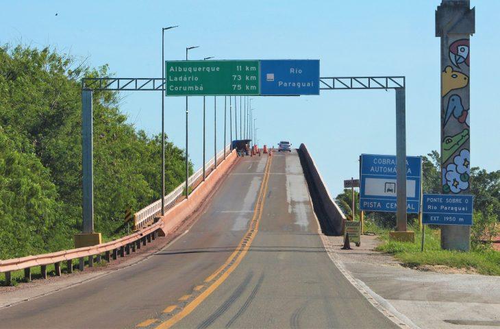 Tráfego em meia pista começa hoje na ponte sobre o Rio Paraguai para início de obra em Corumbá